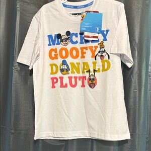 Disney Kids White Tee with Mickey and Friends